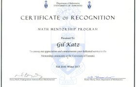 UniversityofTorontoMathMentorrshipProgram